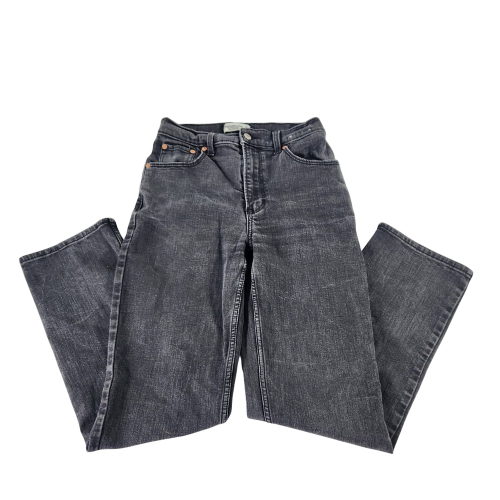 Abercrombie & Fitch The 90s Straight Ultra High Rise‎ Jeans Washed Black 27 4R
